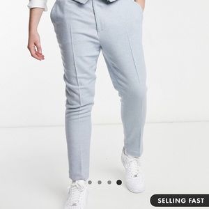 ASOS DESIGN super skinny wool mix suit pants